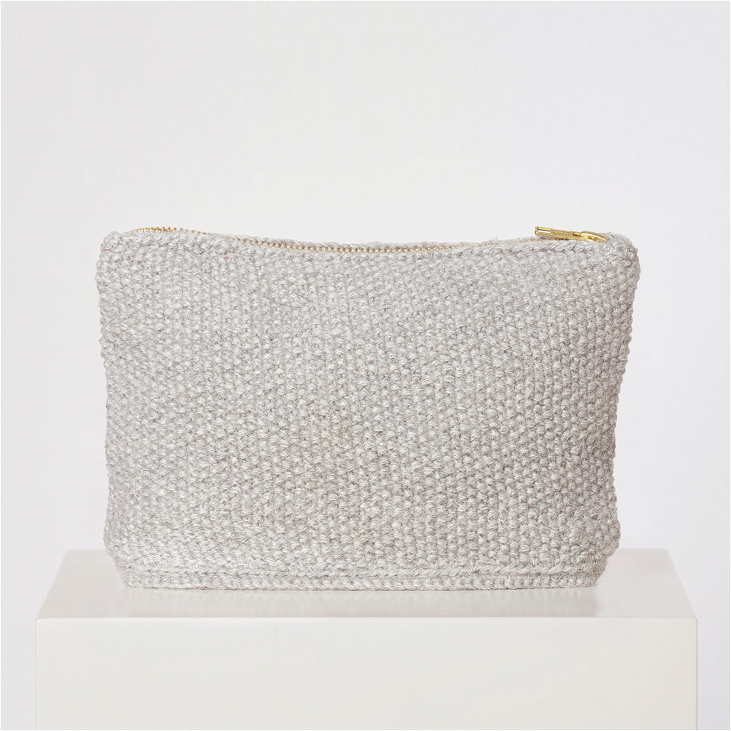 Stine Clutch Bag - Grey Melange