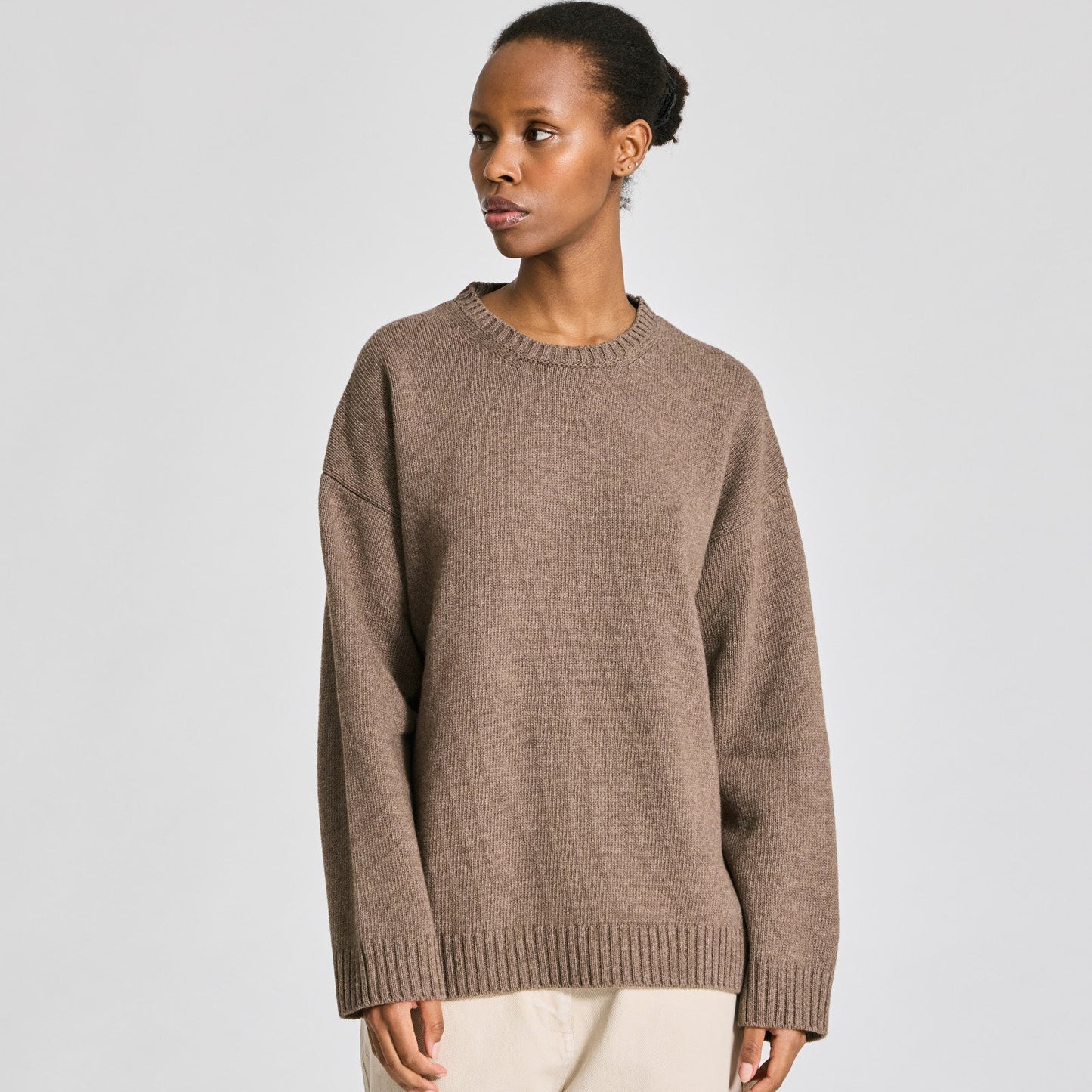 Emely Lambswool Knit - Mole melangé