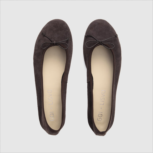 Ballerina - Nubuck Brown