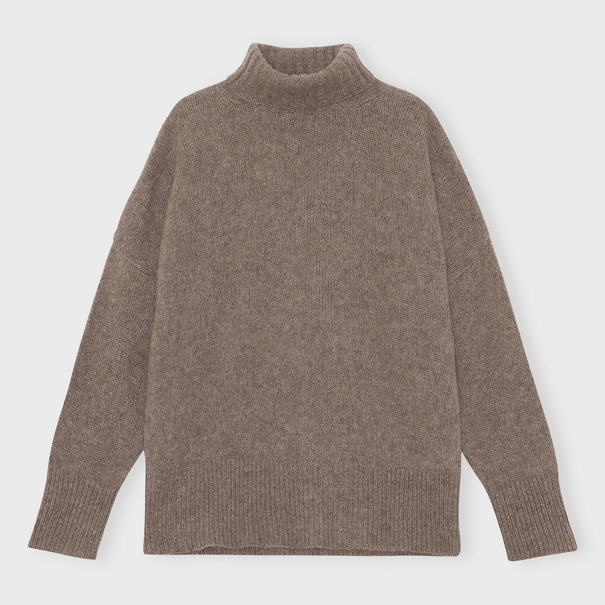 HANNE RULLEKRAVESWEATER - HAZELNUT