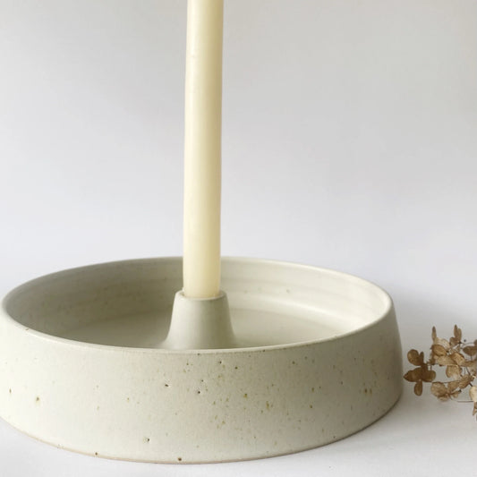 Candle Holder With a Bowl, Large lys farve - Viki Weiland