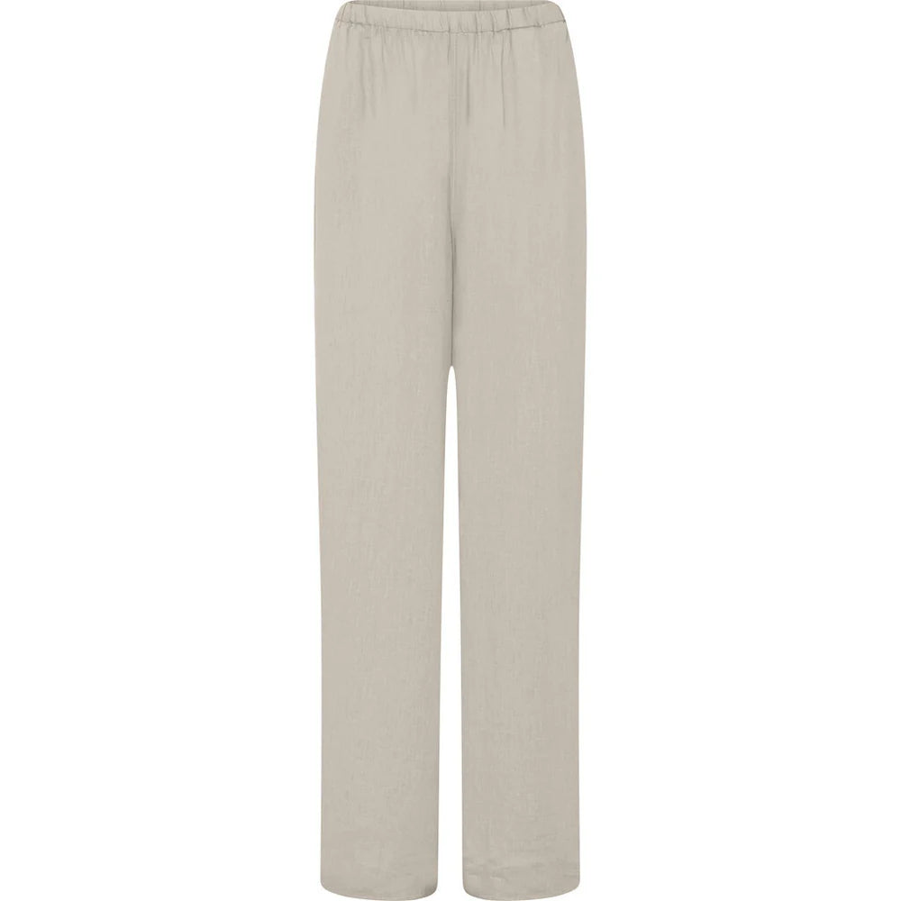 Cayenne Linen Wide Pants, Pure Cashmere - FRAU