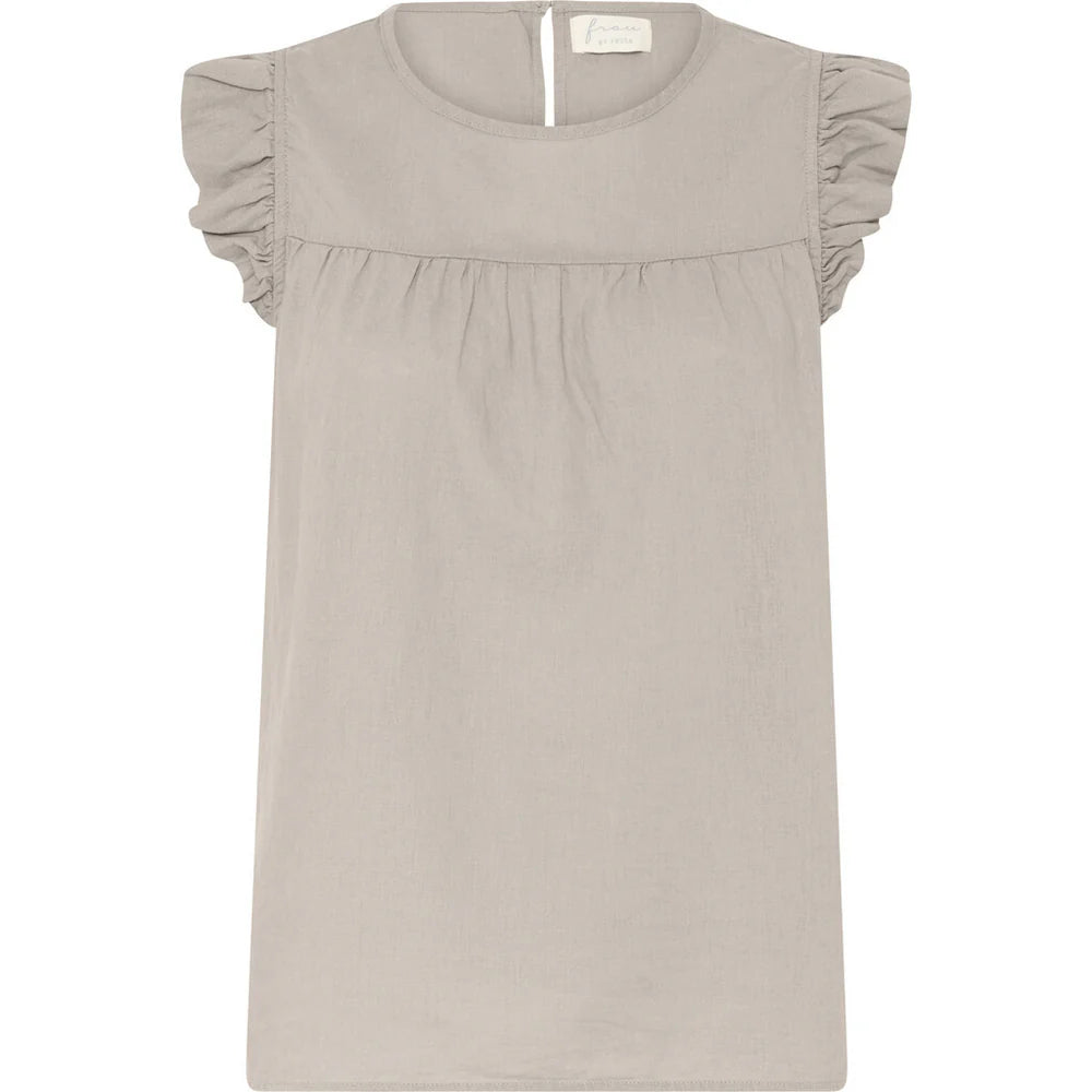 Stockholm linen Top, Pure Cashmere - FRAU