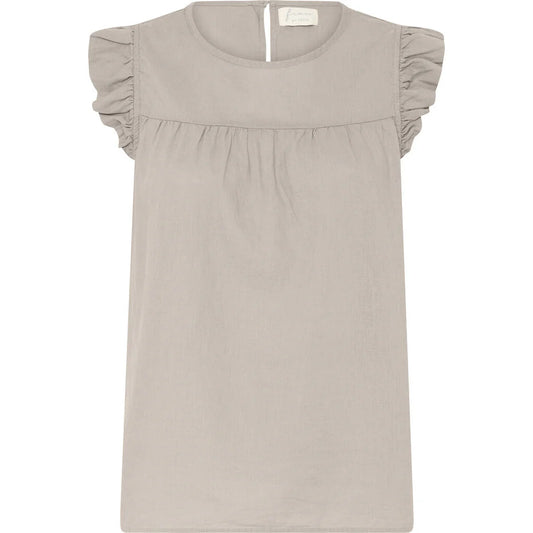 Stockholm linen Top, Pure Cashmere - FRAU