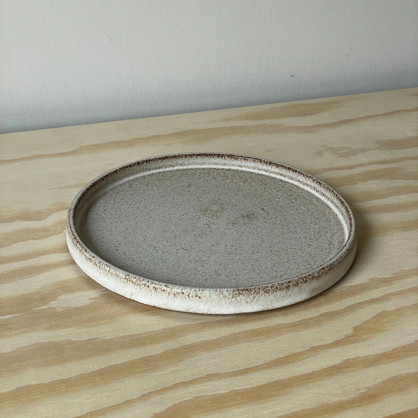 Tallerken, mellem , Grey - Handmade by Marle