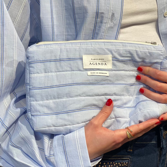 Pouch, Striped Blue - Fabulous Agenda