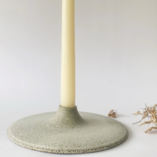 Flat Candle Holder, Grey, Large - Viki Weiland