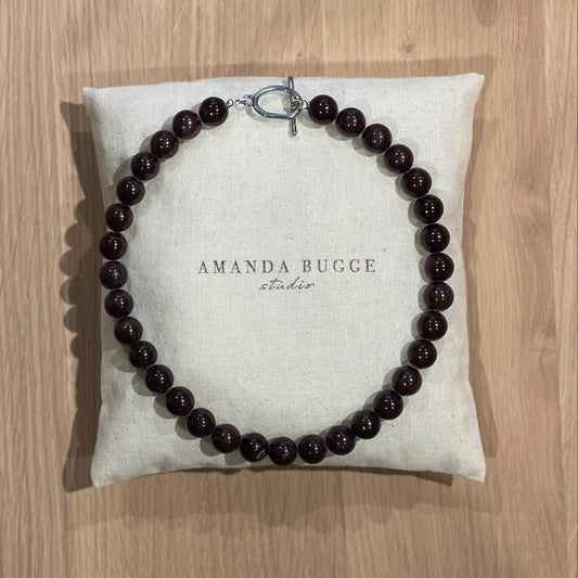 Ayla Necklace Bold, Burgundy