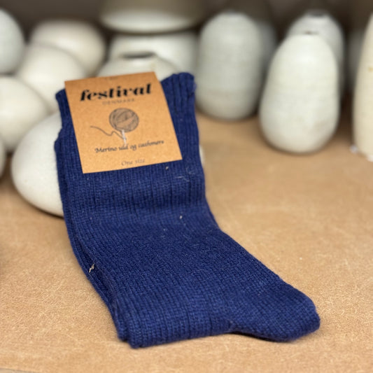 Merino uld & Cashmere strømpe