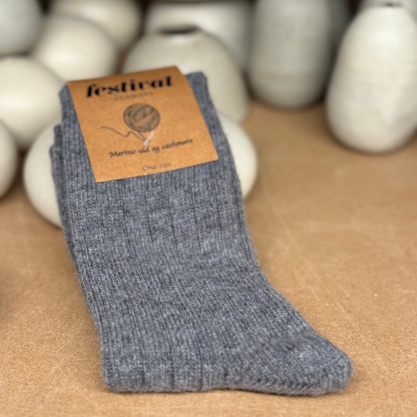 Merino uld & Cashmere strømpe