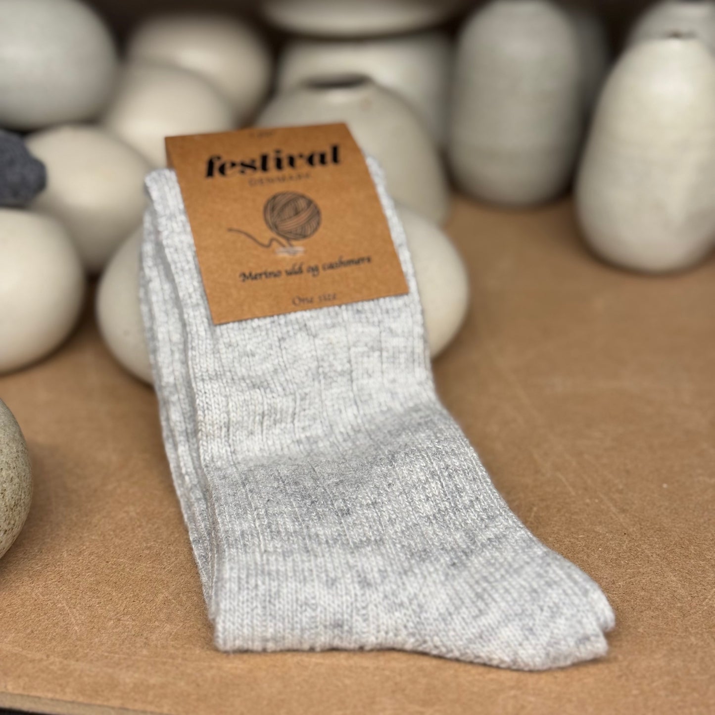 Merino uld & Cashmere strømpe