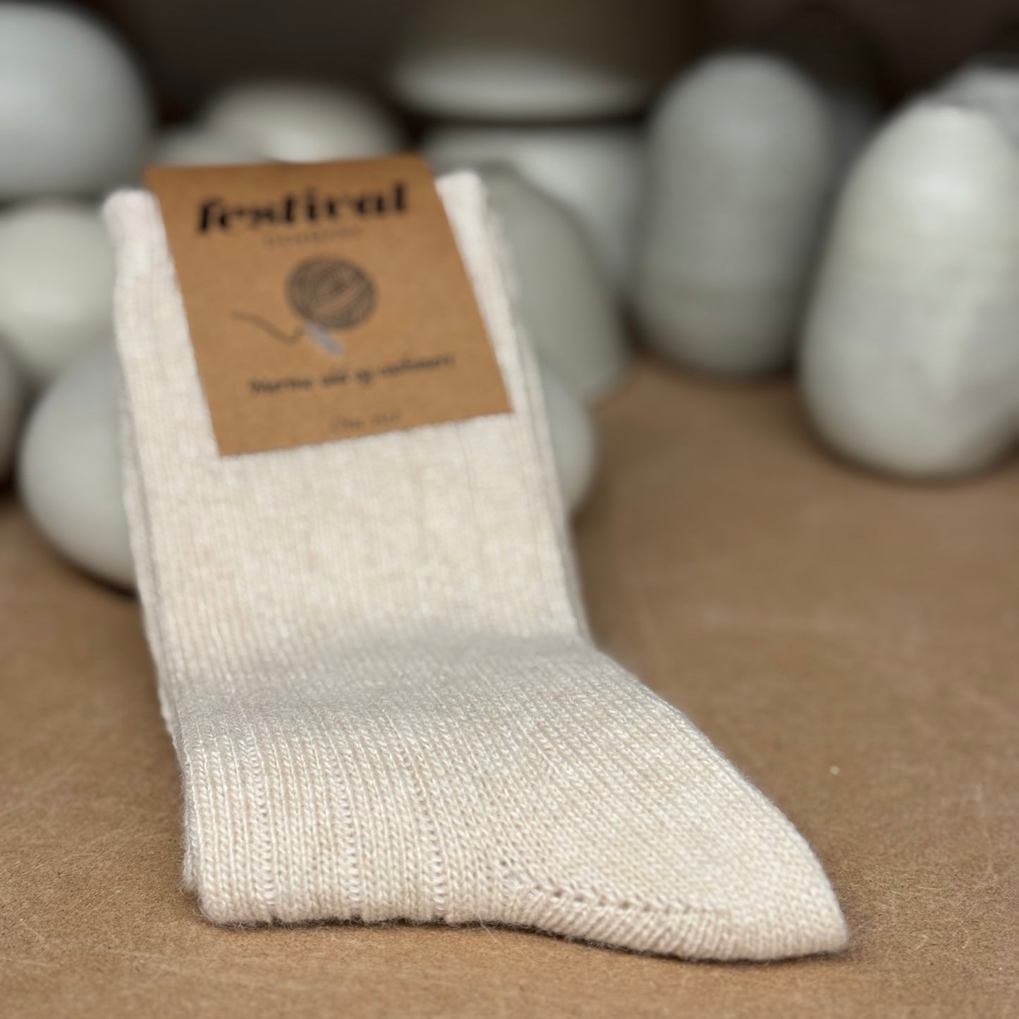 Merino uld & Cashmere strømpe