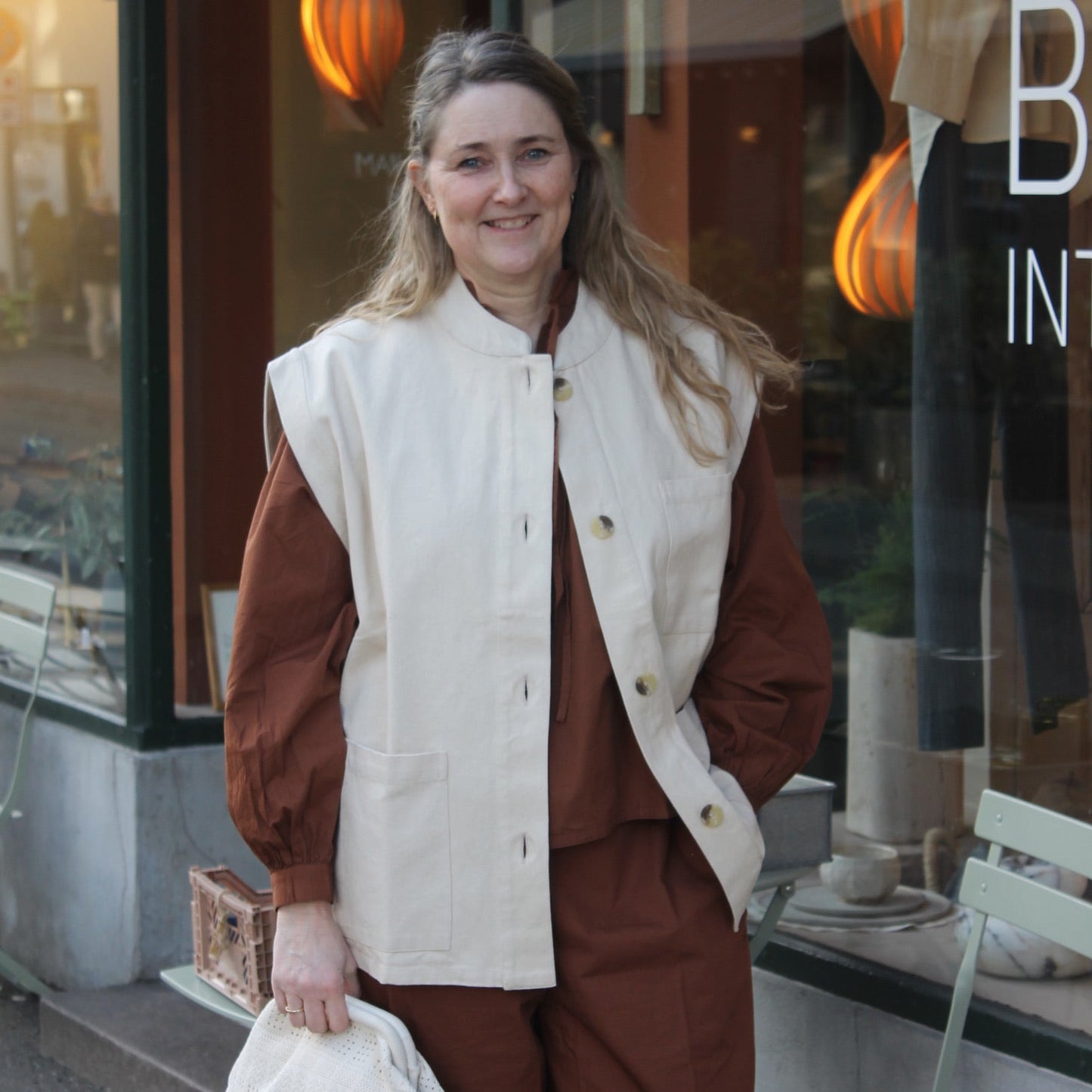 Luna Weistcoat, Oatmeal - ANNE MI