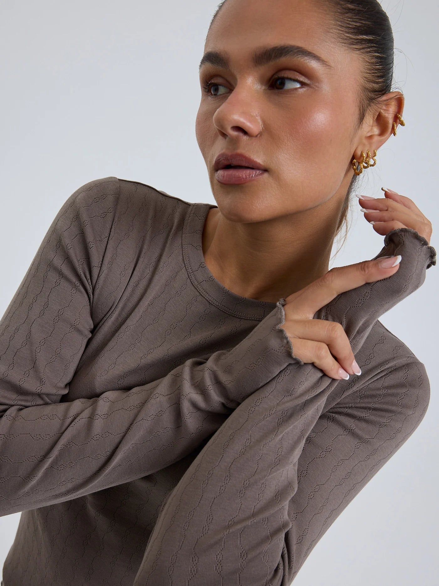 Jacquard Fiore Bomuld Fungi - Seamless Basic