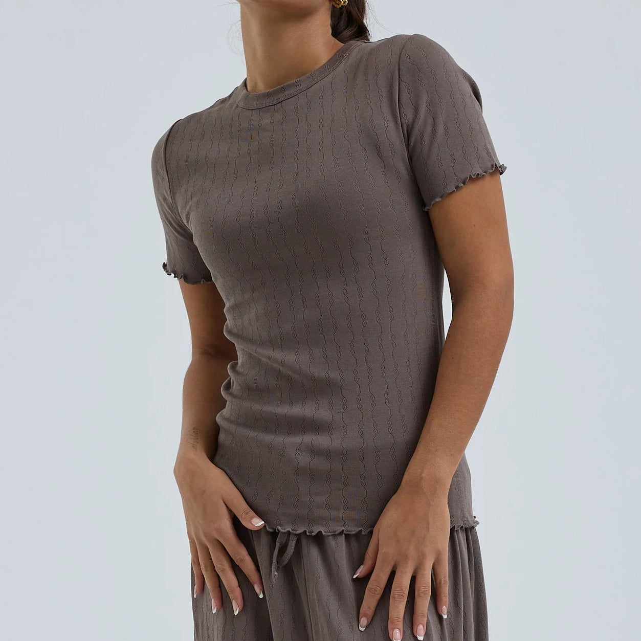Jacquard Short Sleeve, Fungi - Seamless Basic