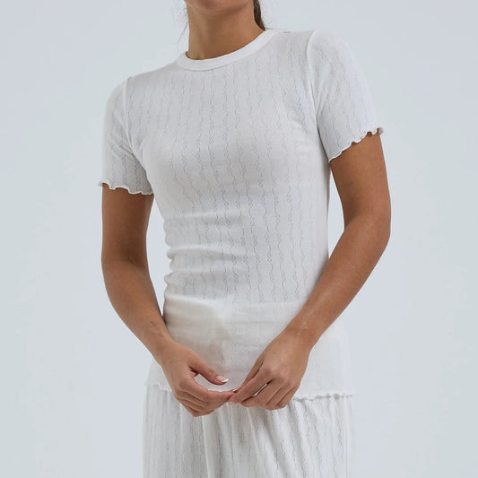 Jacquard Short Sleeve - Off-white