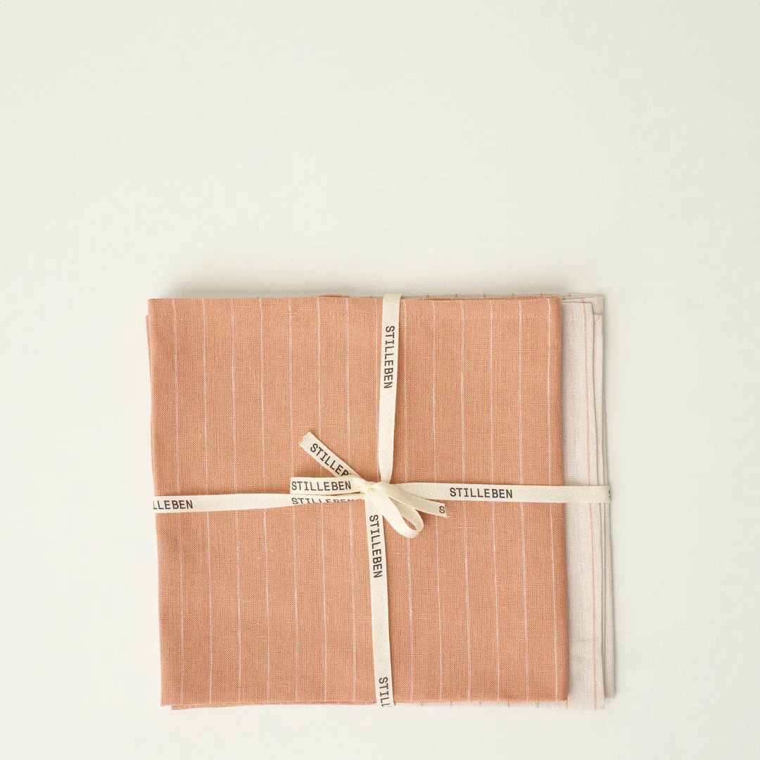 Kitchen Towel - Set of 2 - Terracotta/Grey
