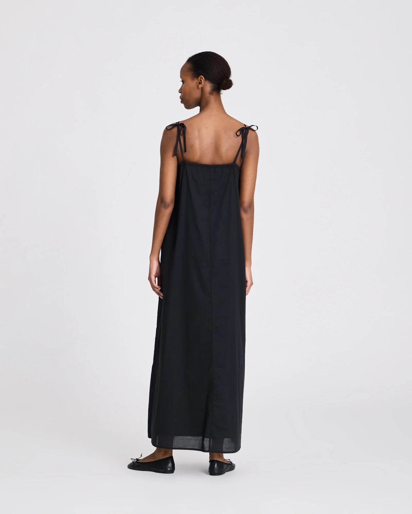 Lea Voile Dress - Black