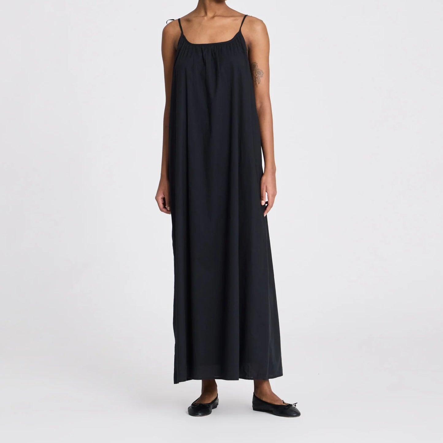 Lea Voile Dress - Black