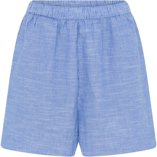Melbourne Shorts, Medium Blue Stripe - Frau