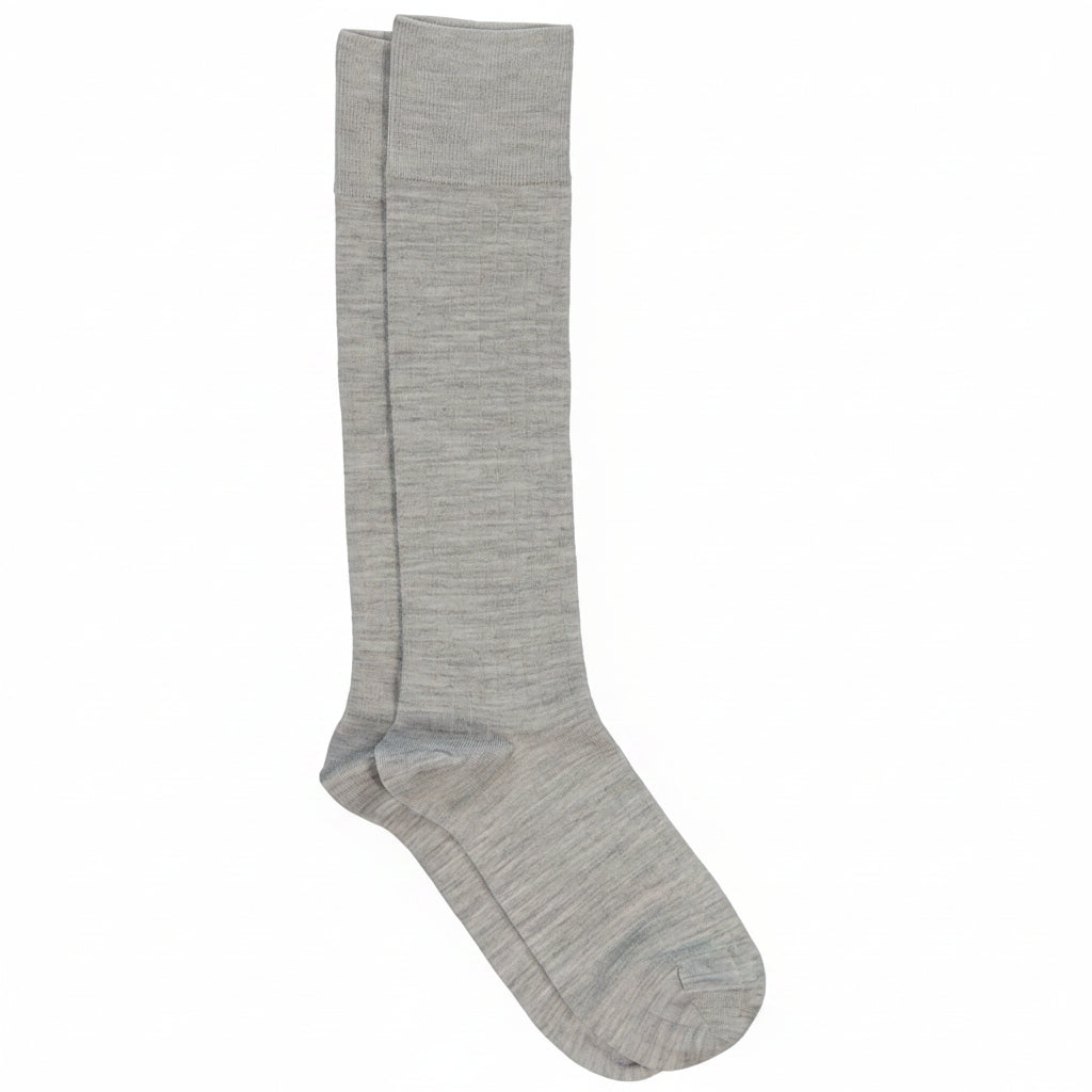 MRS. HOSIERY MERINO KNEE-HIGH LIGHT GREY