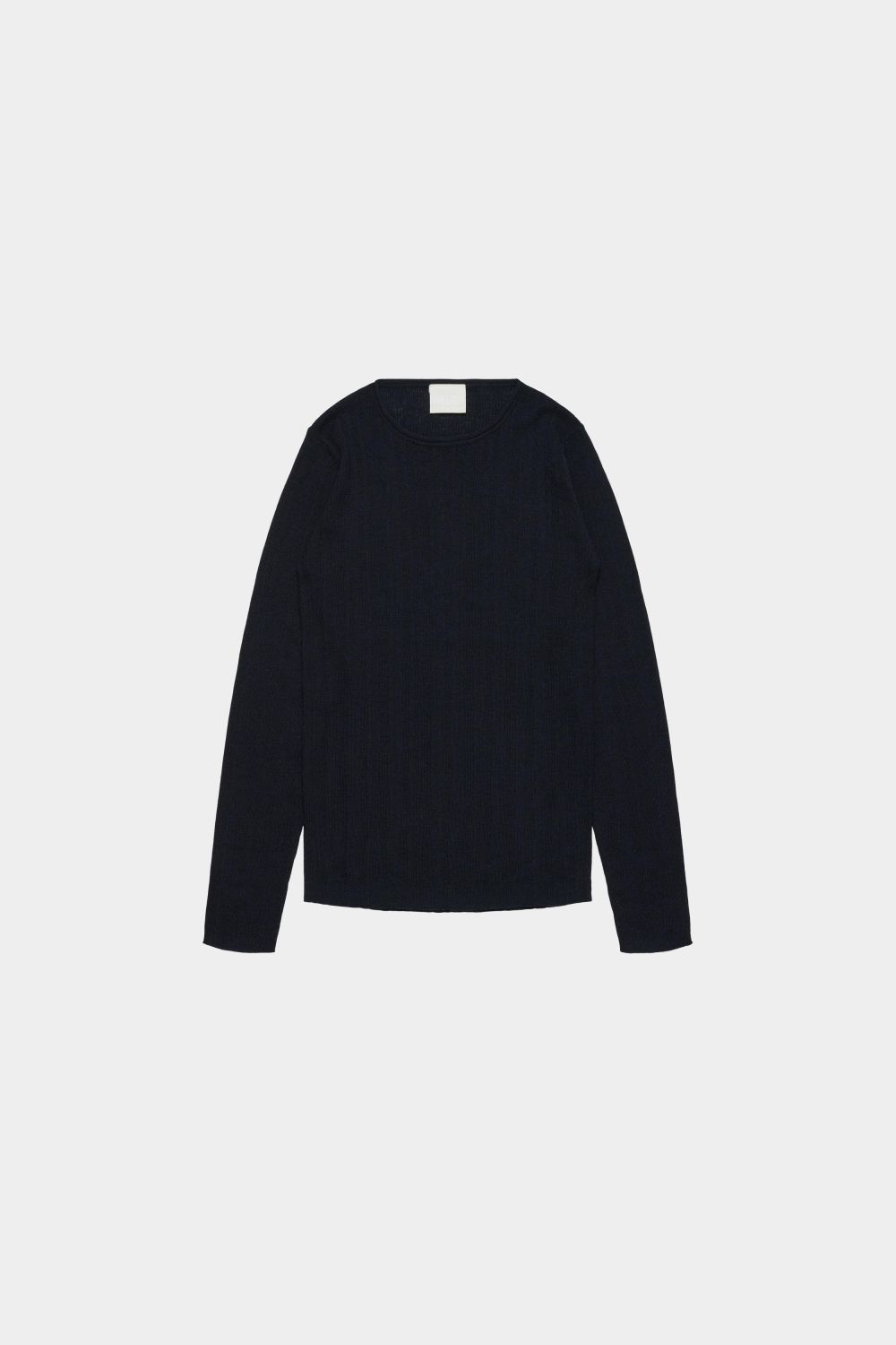 Rib Blouse, Navy
