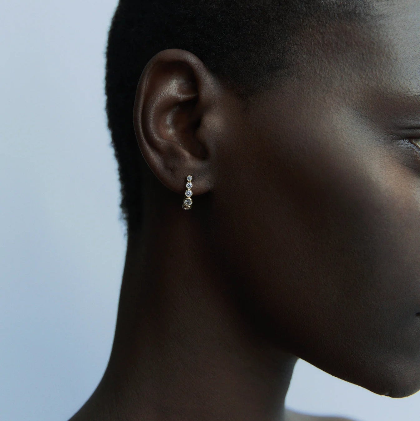 Odette Earrings, Gold