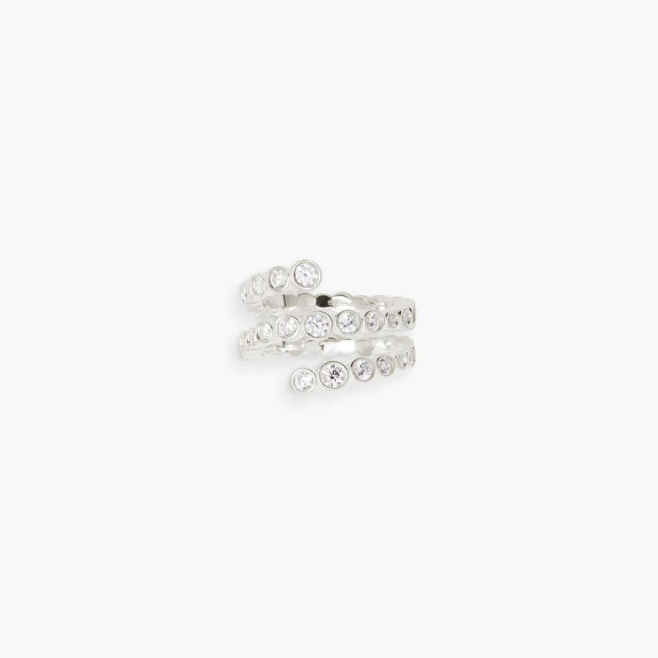 Odette Spiral Ring, Silver