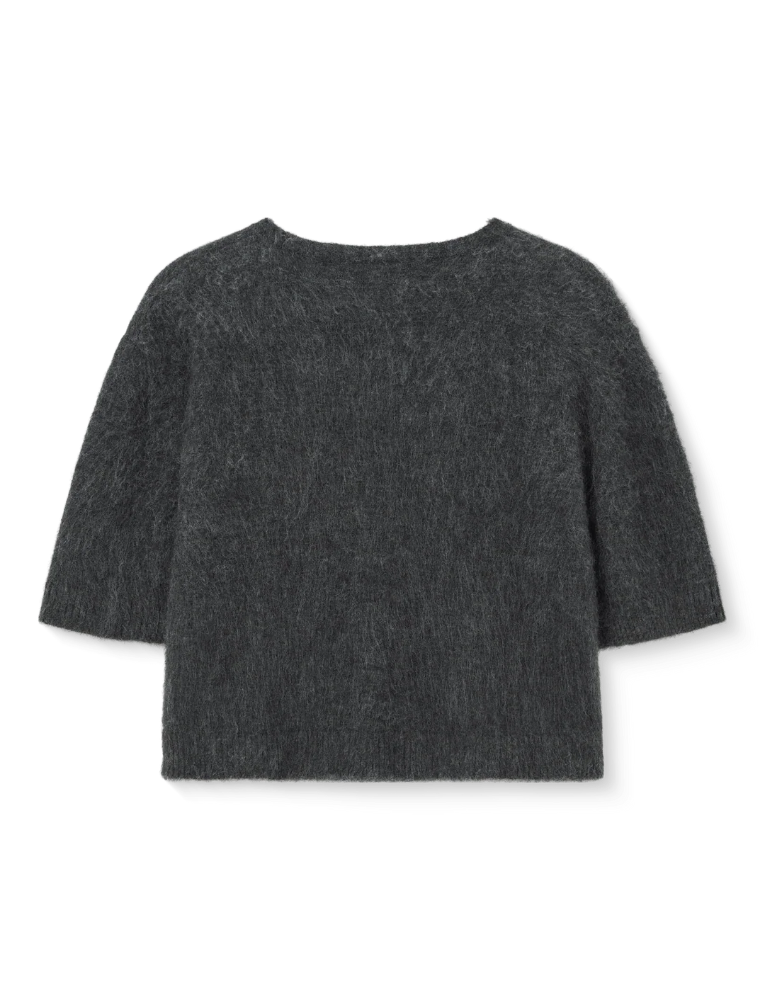 SIGNE HAIRY CARDIGAN - CHARCOAL MELANGE