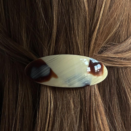 Mie Hair Barette, Chocolate