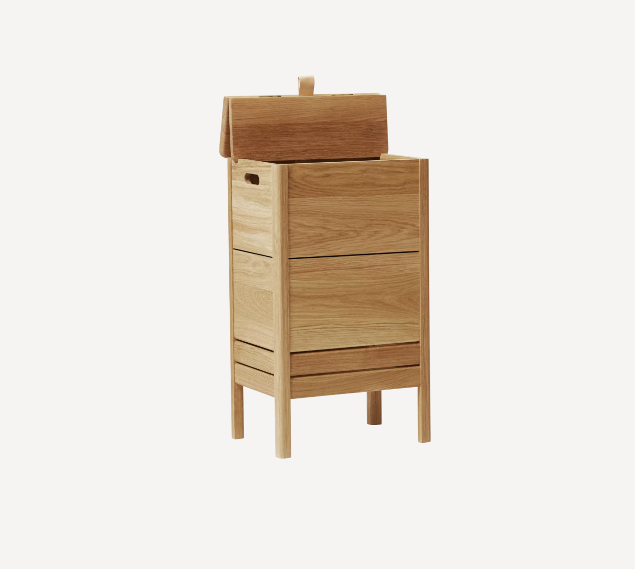 A Line Laundry Box, Oak