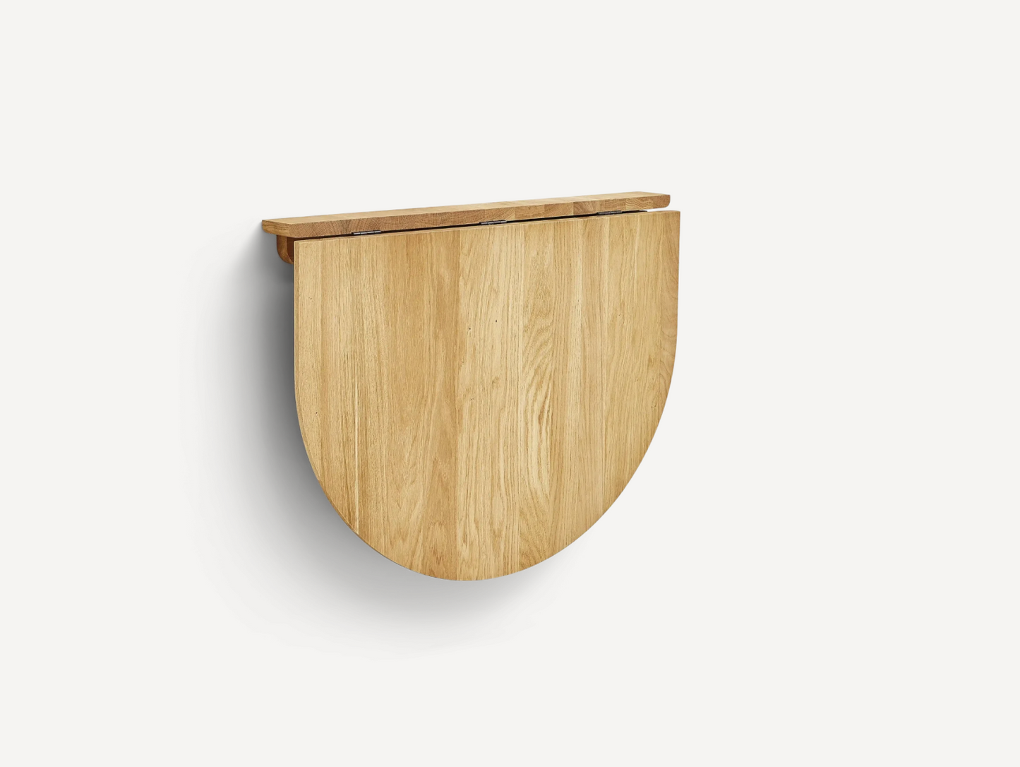 Trefoil Folding Wall Table, Oak