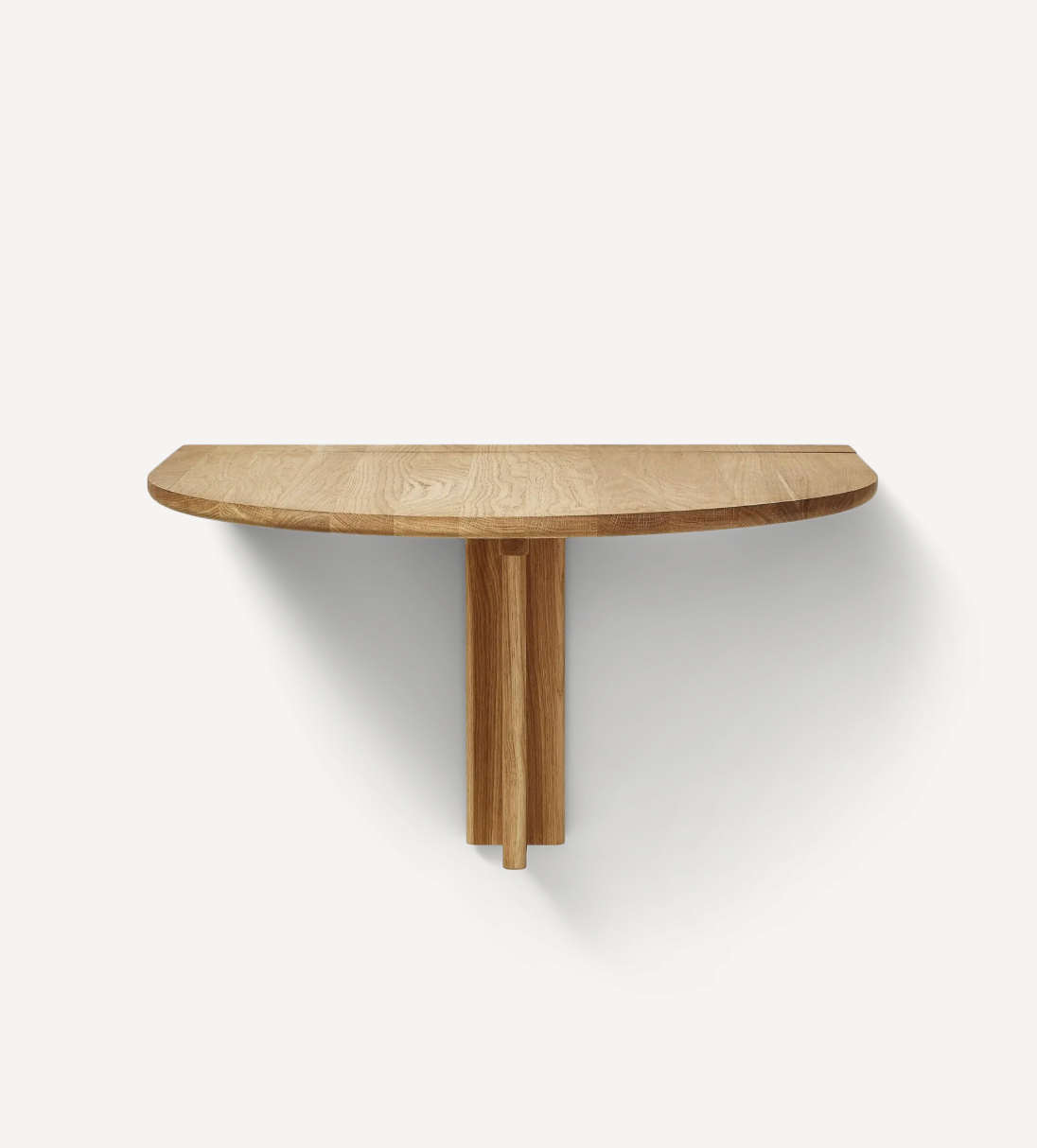 Trefoil Folding Wall Table, Oak