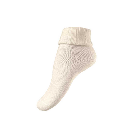 Uldstrømpe med fold