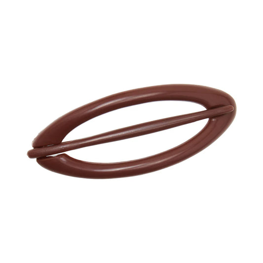 Oval Skydespænde, Solid Chocolate - Pico