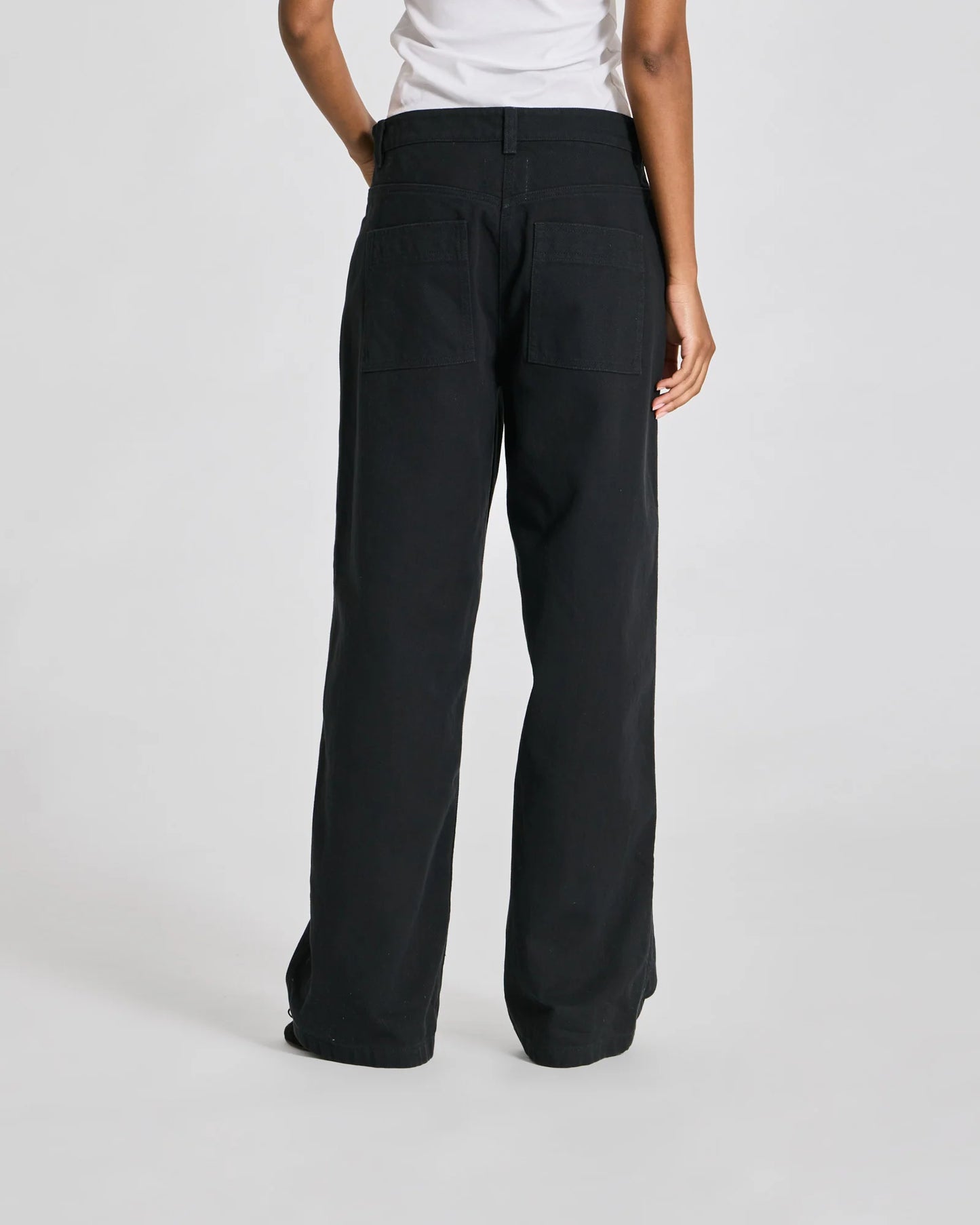 Thora Twill Pants - Stretch Limo Black