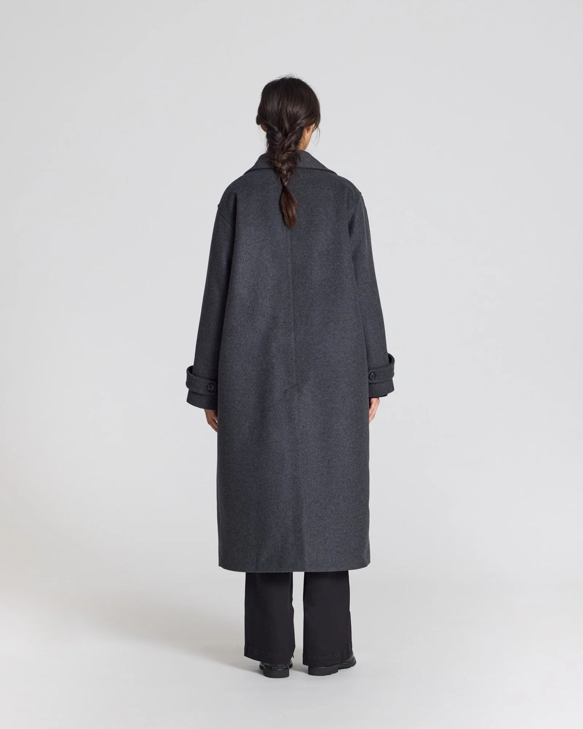 Tove Coat - Dark Grey Melange
