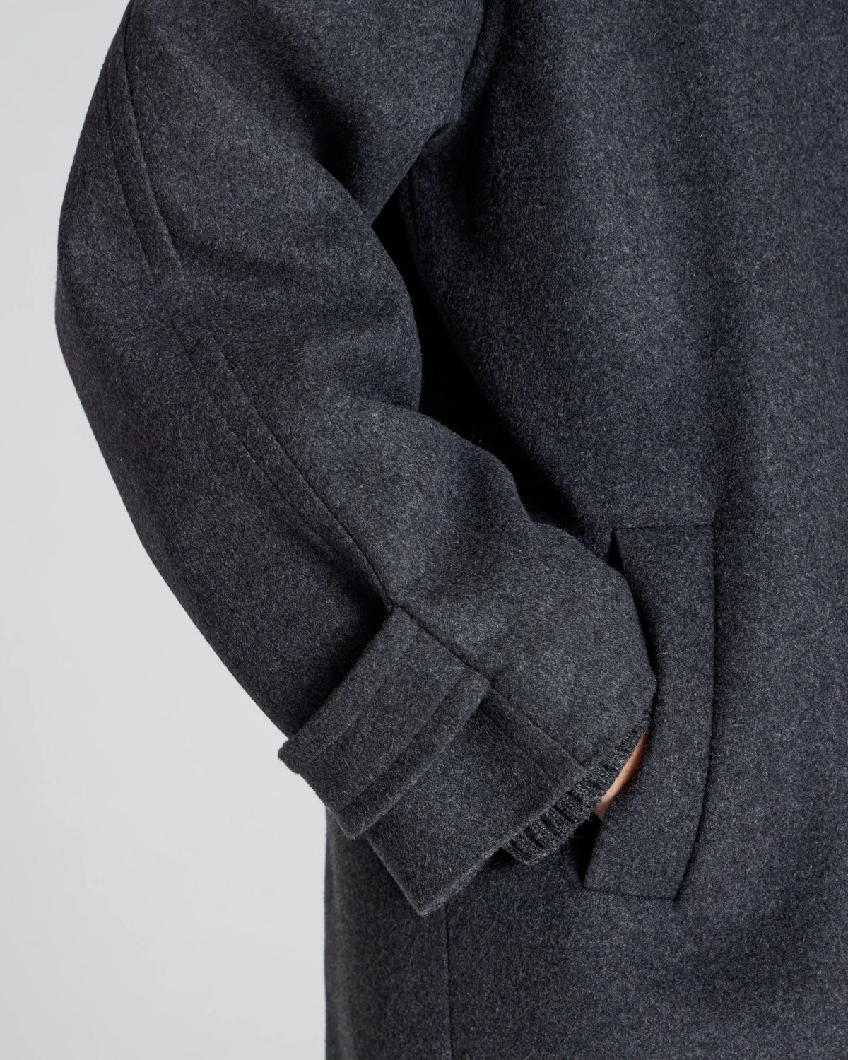 Tove Coat - Dark Grey Melange