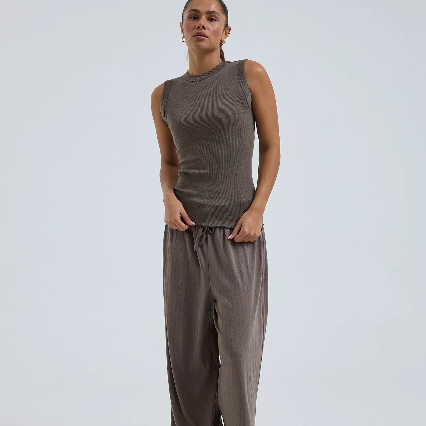 Wooly Tank, Uld Silke (Fungi) - Seamless Basic