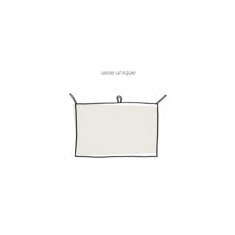 Viskestykke 55x80 cm, Blue stripe  - Linge Particulier