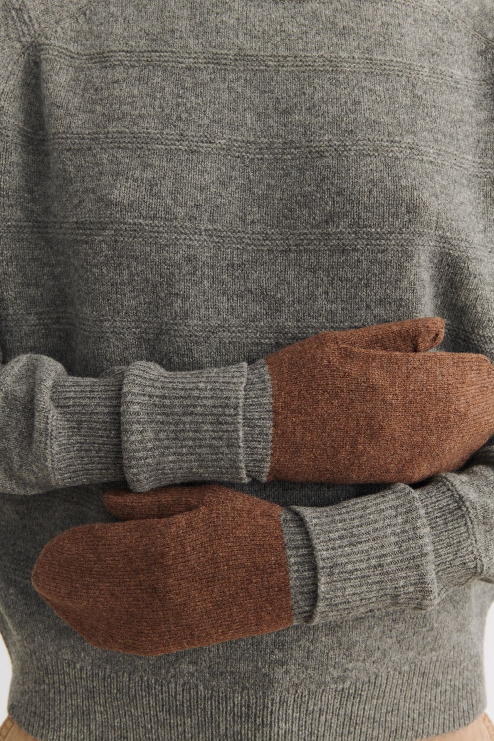 Lambswool Mittens, Hazel
