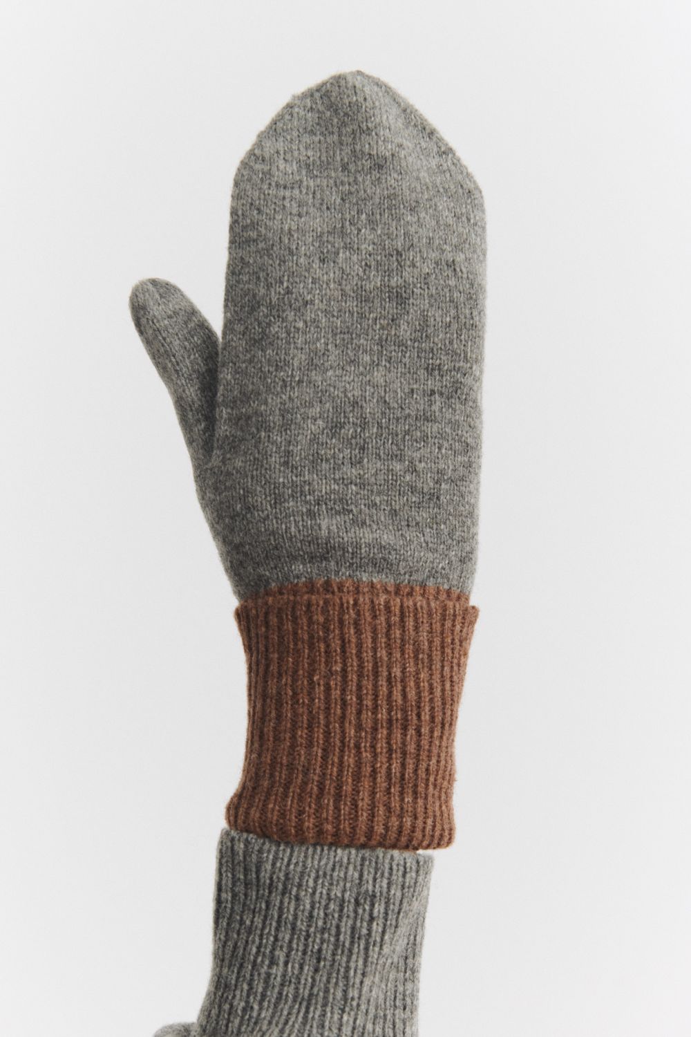 Lambswool Mittens, Steel