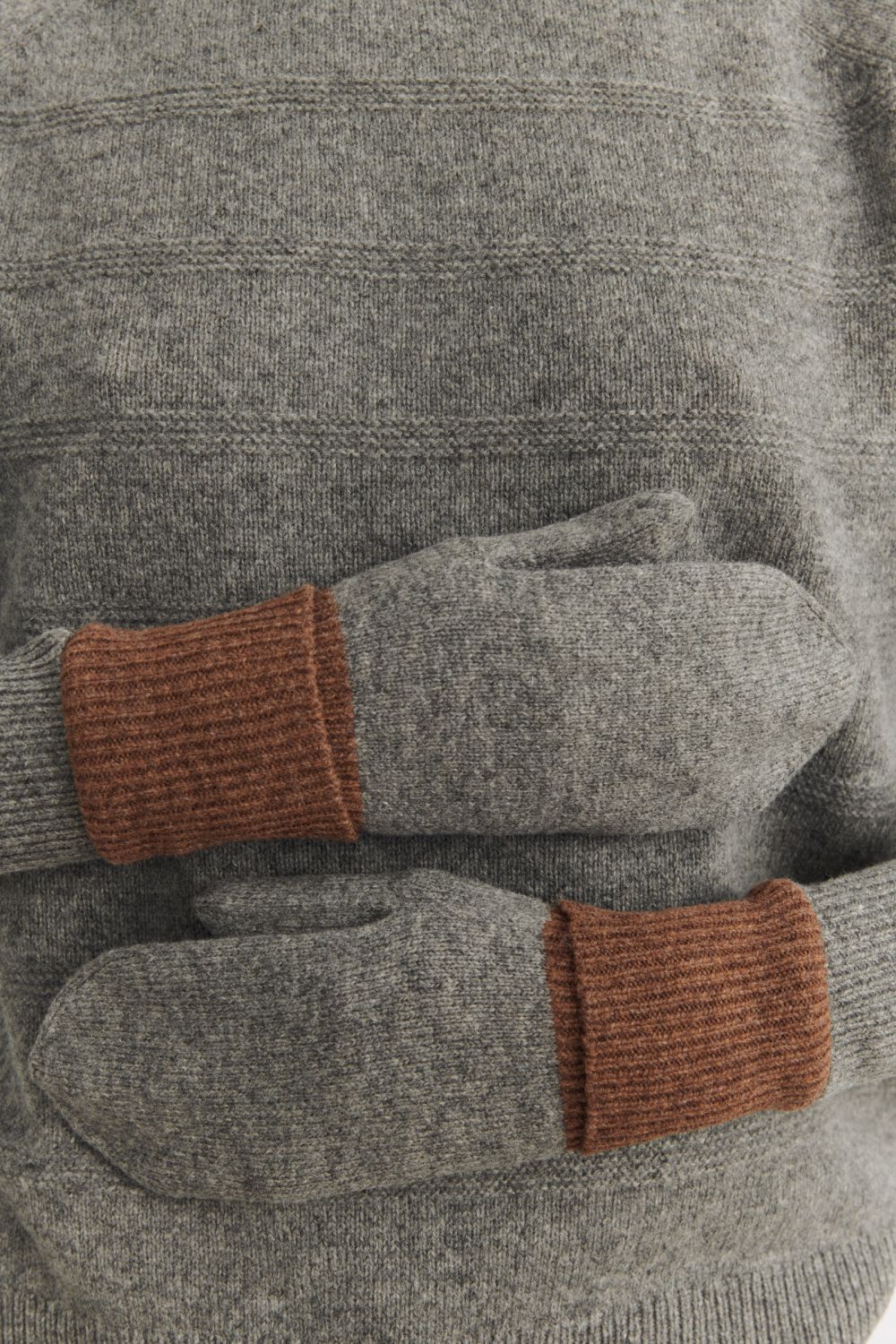 Lambswool Mittens, Steel