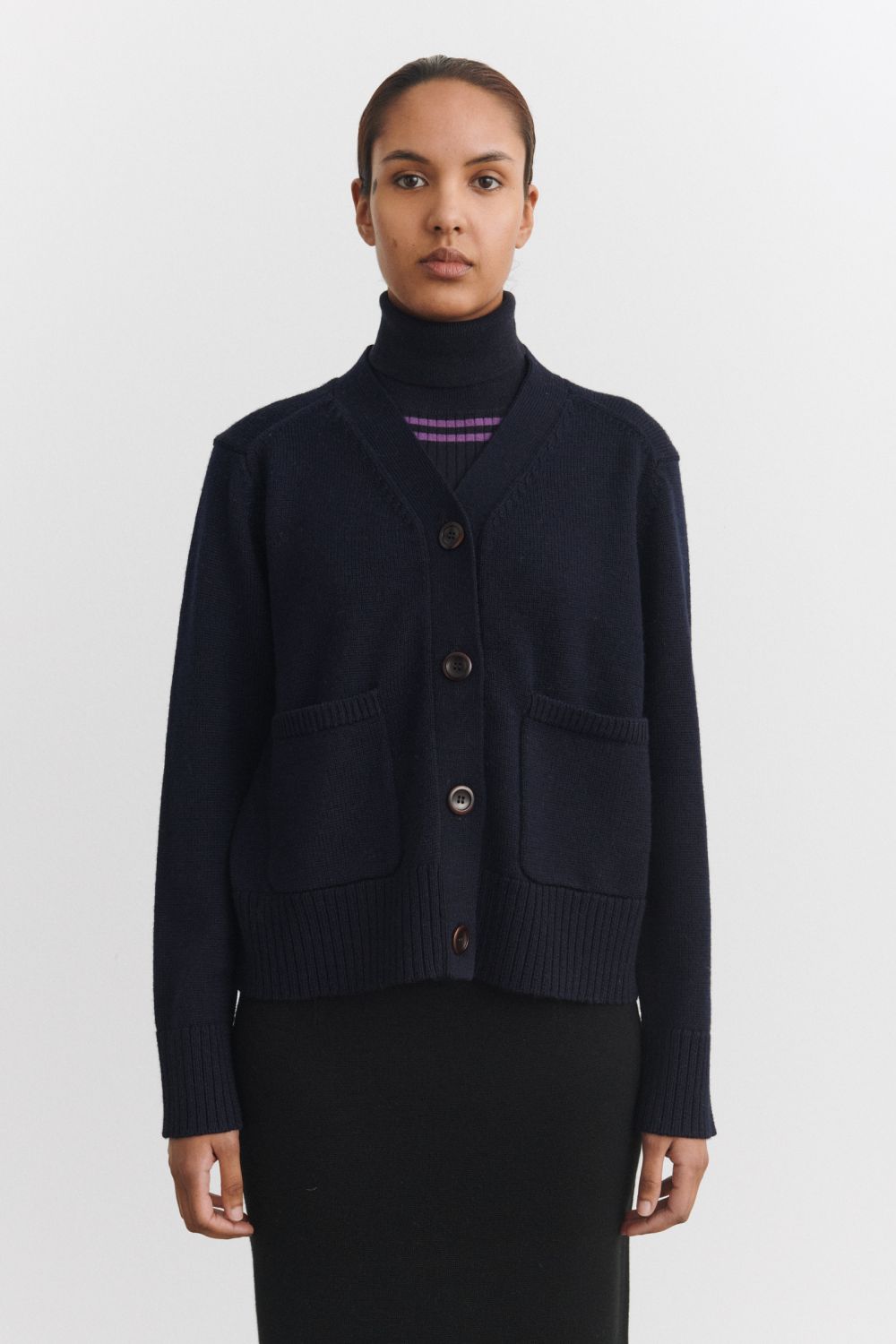 Raw Wool Heavy Cardigan