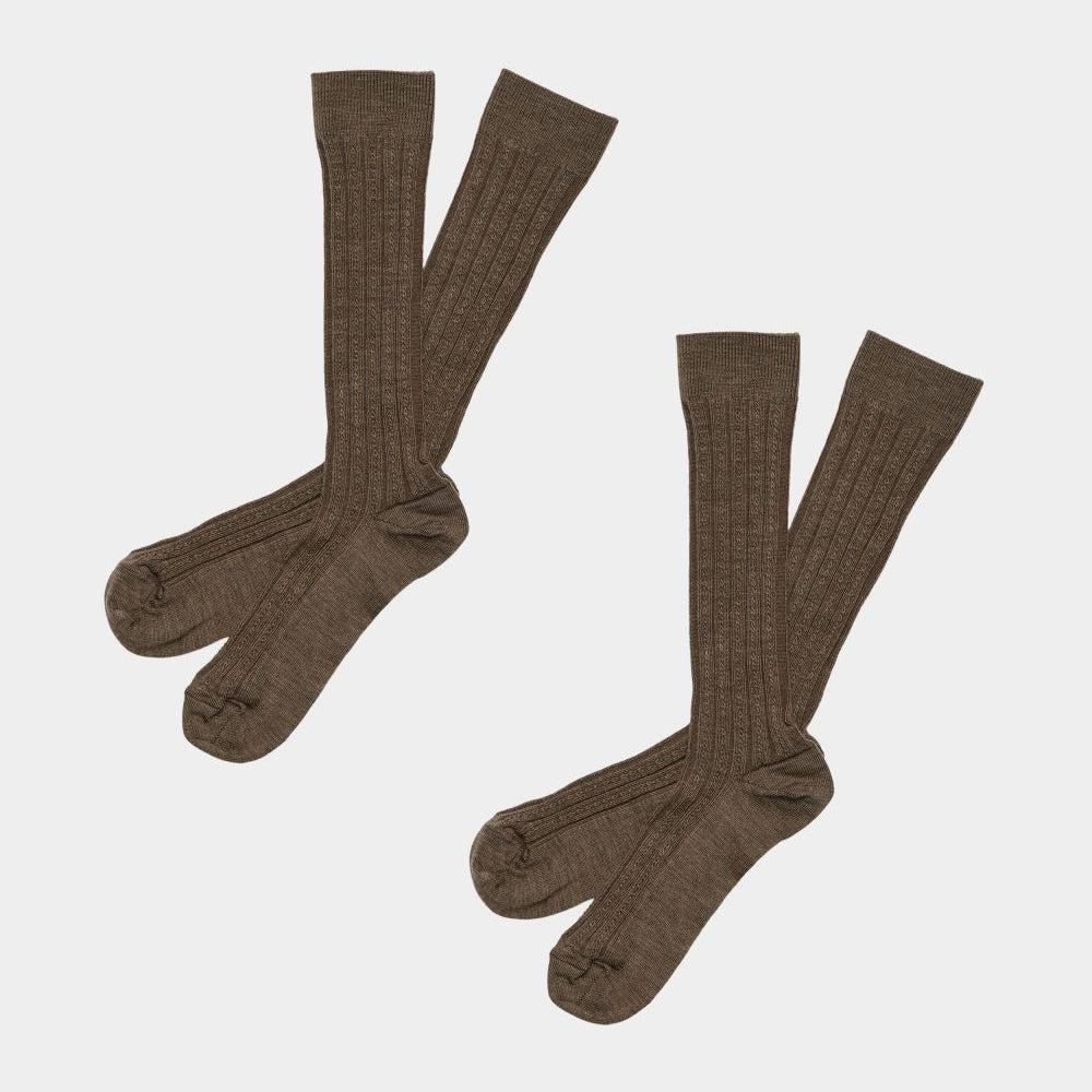 Knee Stockings, Hazel Melange