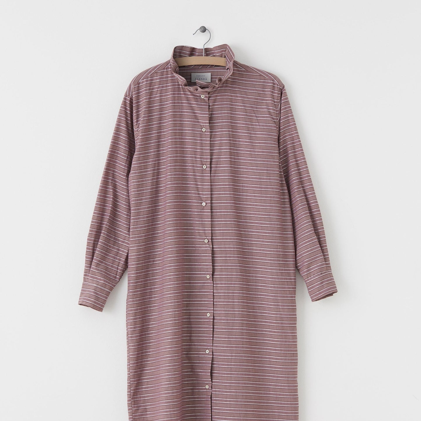 Manja long shirt, wine stripe - Fabulous Agenda