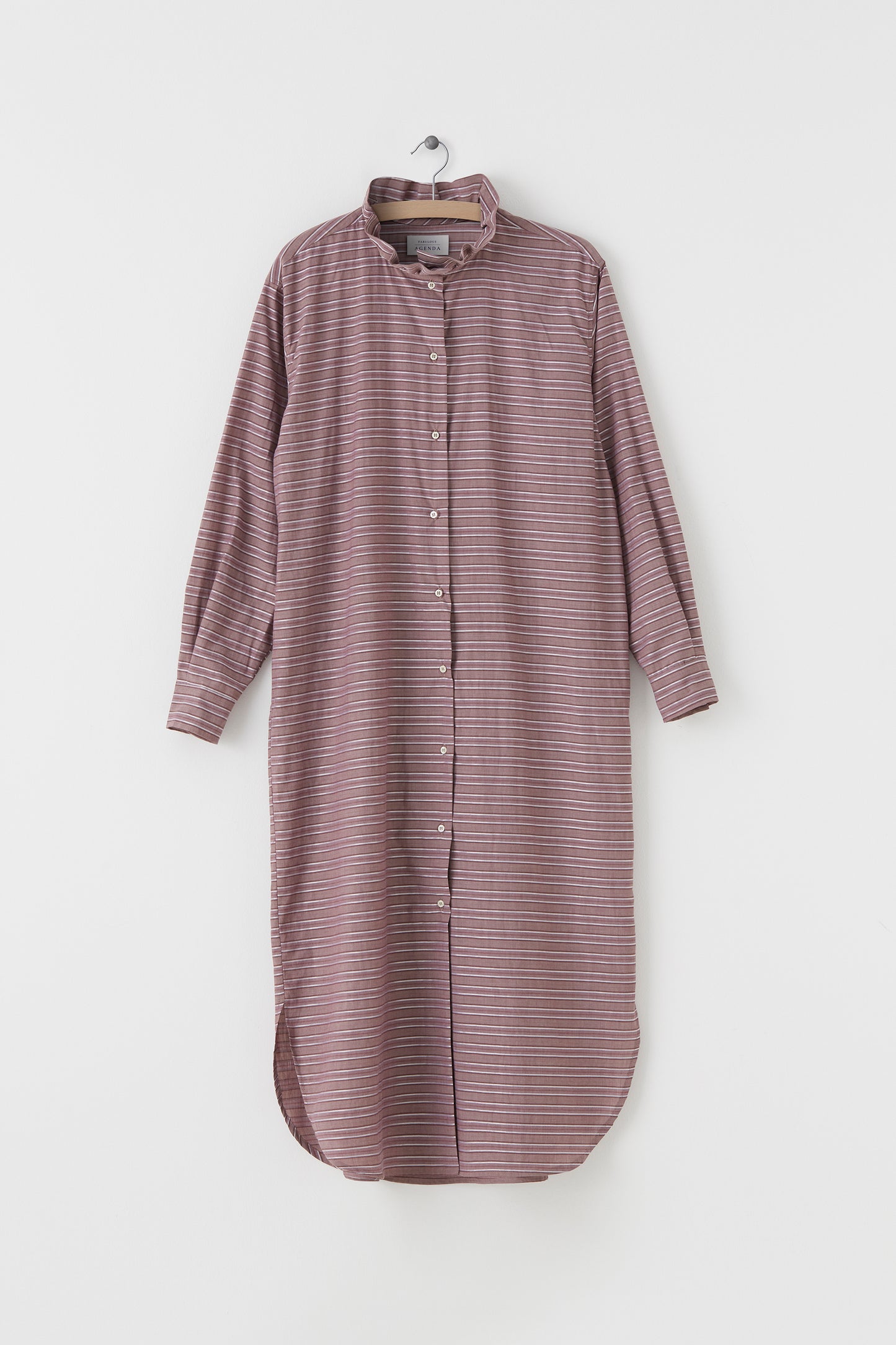 Manja long shirt, wine stripe - Fabulous Agenda