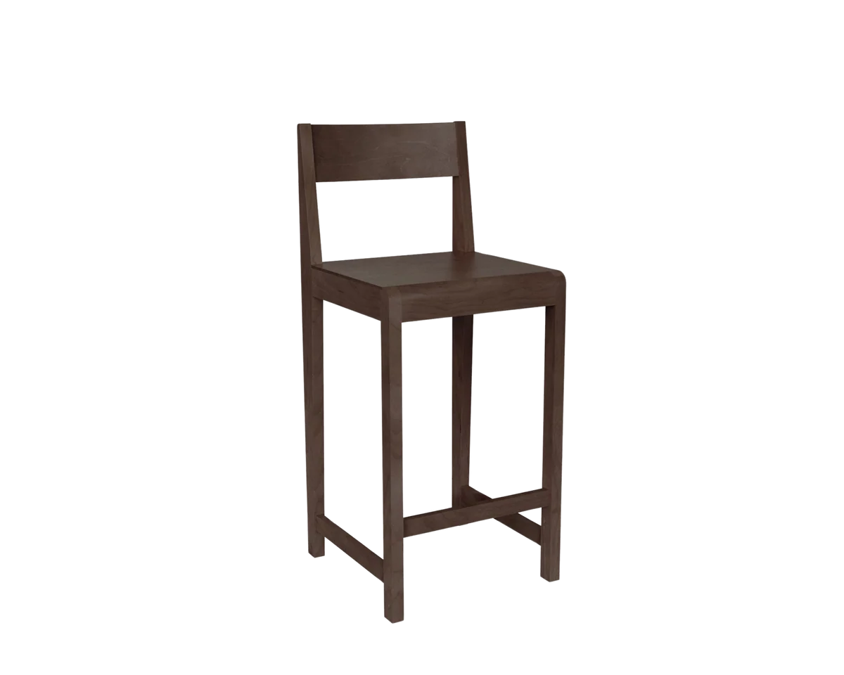 Bar Chair 01 | Dark Brown Birch | H65