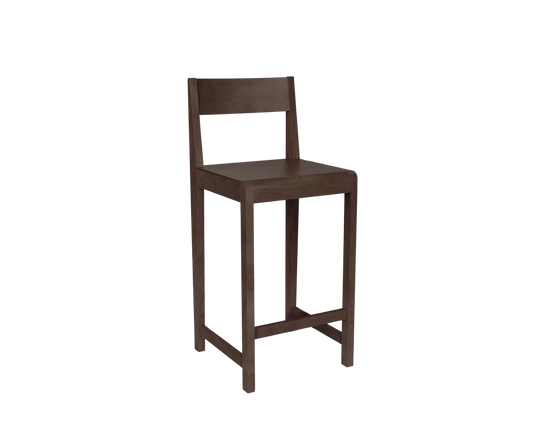 Bar Chair 01 | Dark Brown Birch | H65