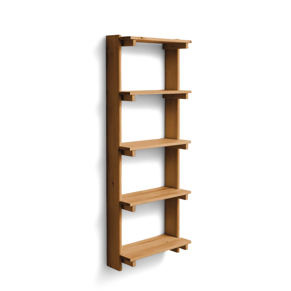 Beam Shelf 5, Deep Brown Pine - Form & Refine